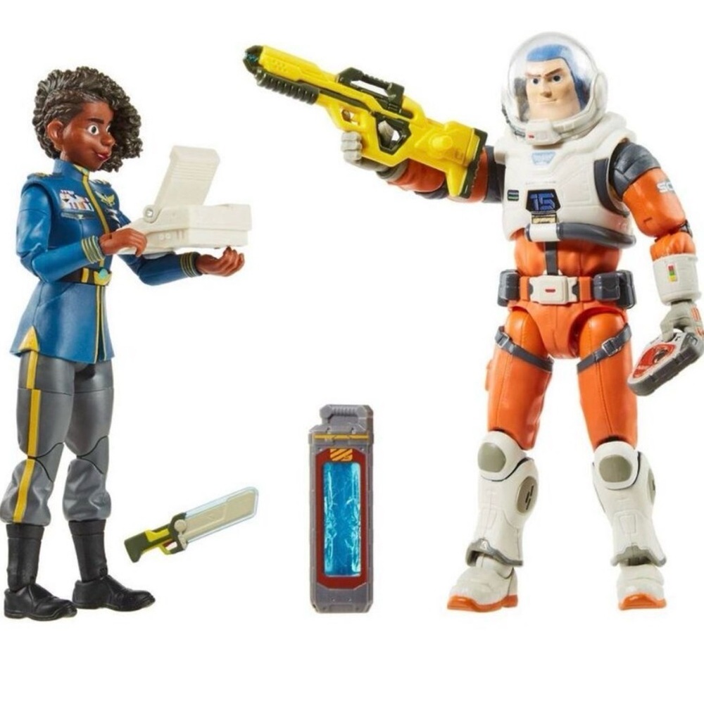 Disney Pixar Lightyear 2022 Alpha Class Buzz & Alisha Hawthorne 2 Figurines NEW
